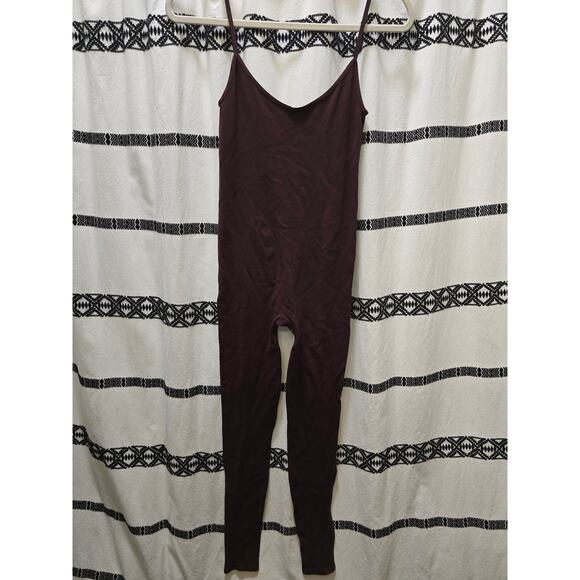 NWOT Intimately Free People brown ribbed long bodysuit tank low back size M/L - Picture 4 of 5